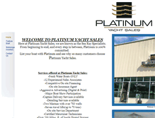 Tablet Screenshot of platinumyachtsales.com
